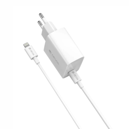 Devia Rocket Series 45W Type-C to Type-C Cable Charger Kit - White