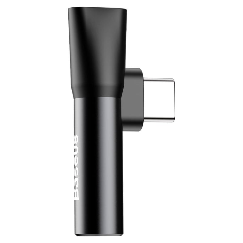 Baseus Audio Converter adapter from USB-C to USB-C port + 3.5 mm headphone jack black