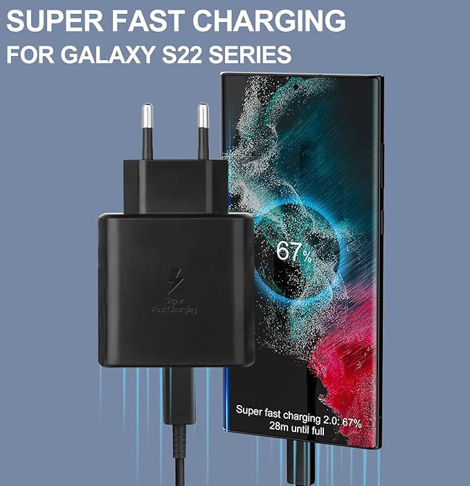 45W Carregador rápido com cabo 200 cm
