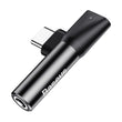 Baseus Audio Converter adapter from USB-C to USB-C port + 3.5 mm headphone jack black