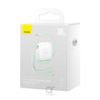 Baseus Traction Series Retractable 3-in-1 Fast Charging Cable (Fast charging easy to store 360° rotation Easy to stick on) White