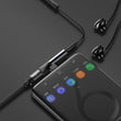 Baseus Audio Converter adapter from USB-C to USB-C port + 3.5 mm headphone jack black