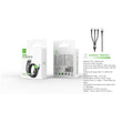 Cable de datos 3 en 1 USB a Micro+Tipo C+Lightning 18 W 1 m - Negro - MX0026
